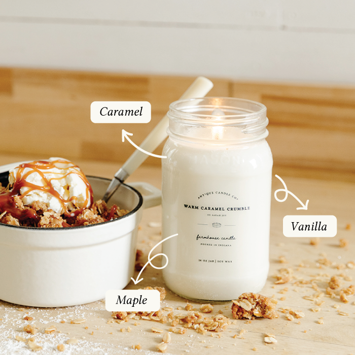 Warm Caramel Crumble by Sarah Joy