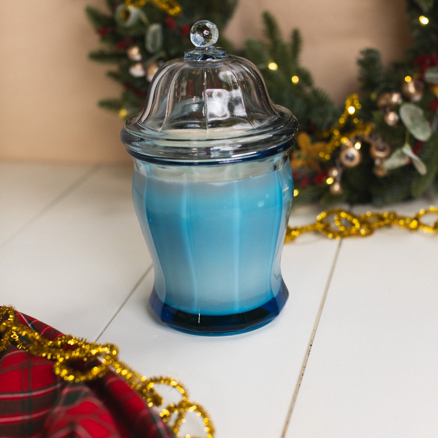 Spiced Cranberry - Blue Candy Dish