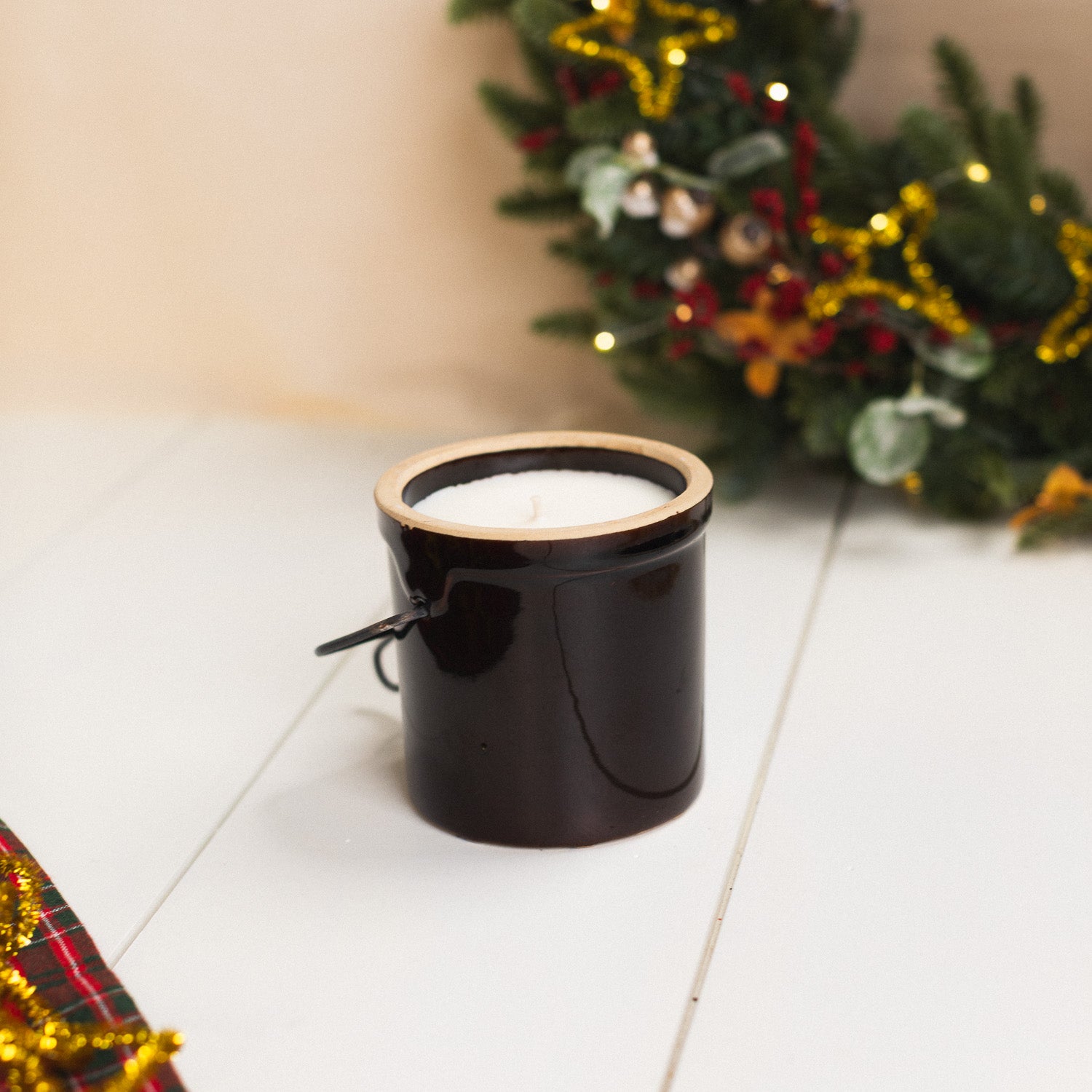 Good Tidings - Brown Crock